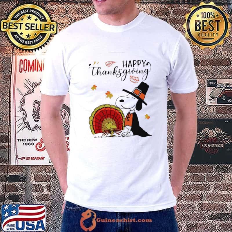 Snoopy Charlie Brown Happy Thanksgiving Peanuts Thanksgiving T