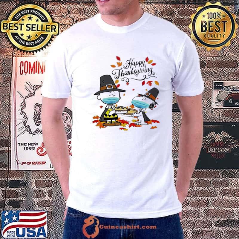 Peanuts thanksgiving happy thanksgiving charlie and Snoopy party shirt