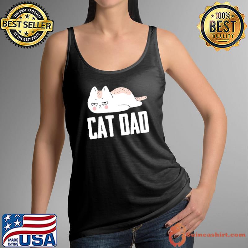 Personalized cat dad cat is so cute classic s Tank Top
