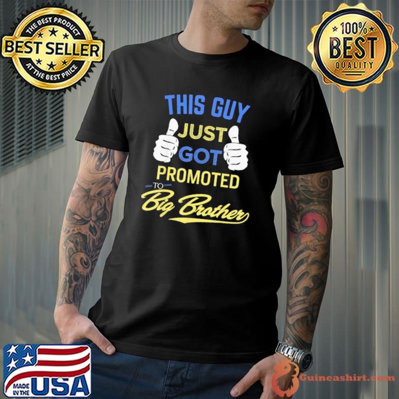 Promoted to big brother birth announcement shirt