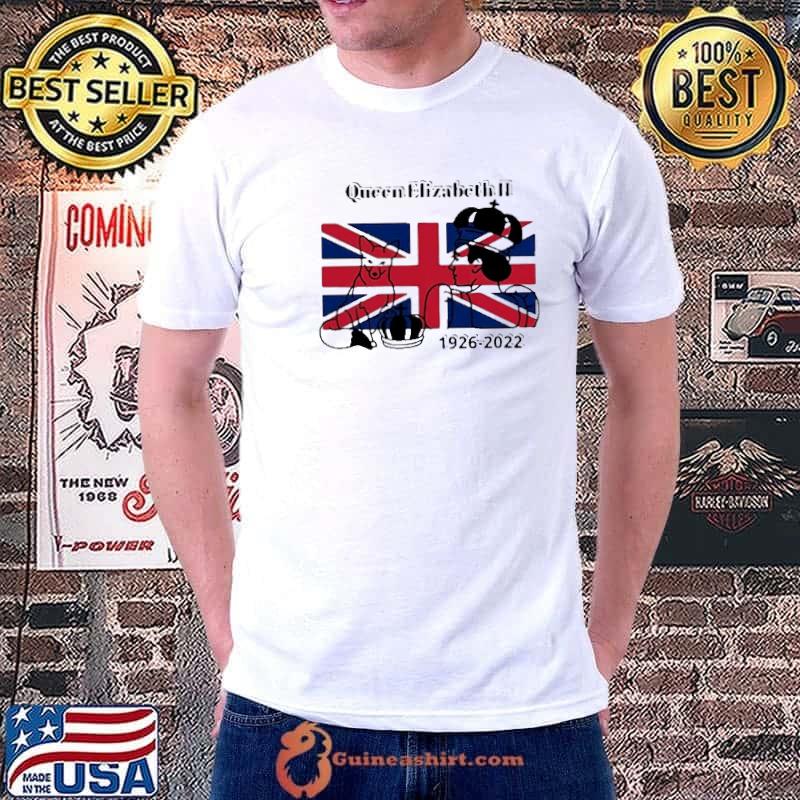 Queen elizabeth iI 1926 2022 flag of england shirt