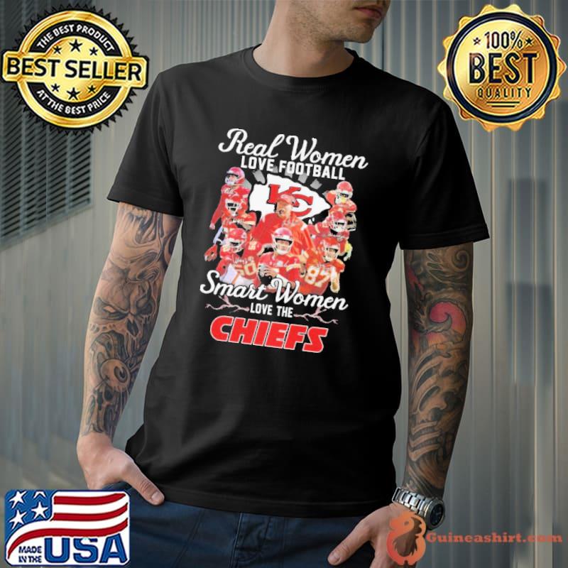 Real Women love football smart women love the Kansas City Chiefs