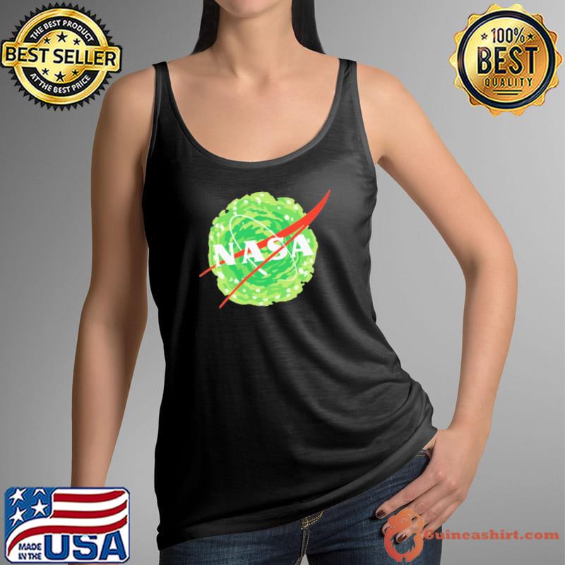 Rick and morty merch nasa logo classic s Tank Top