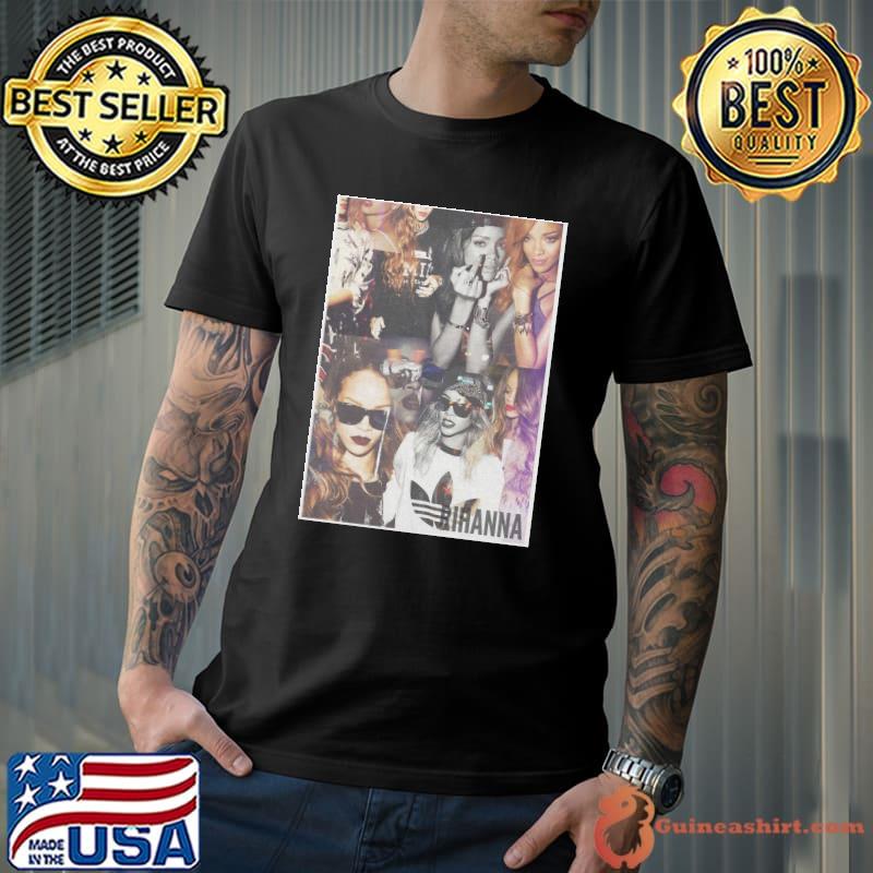 Rihanna collage collage retro illustration classic shirt