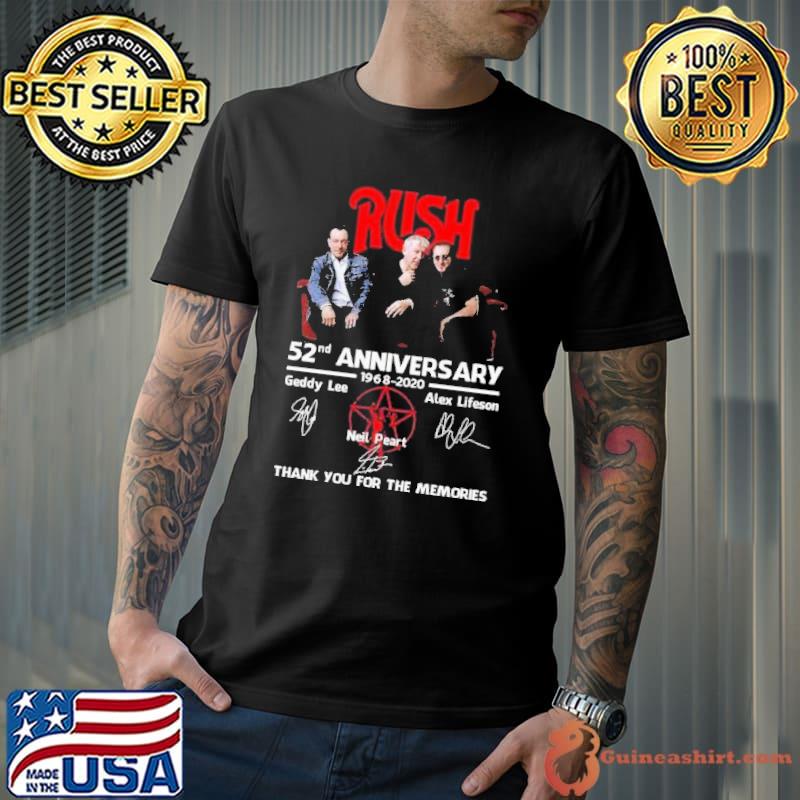 Rush 52nd Anniversary 1968 2020 Neil Peart Shirt