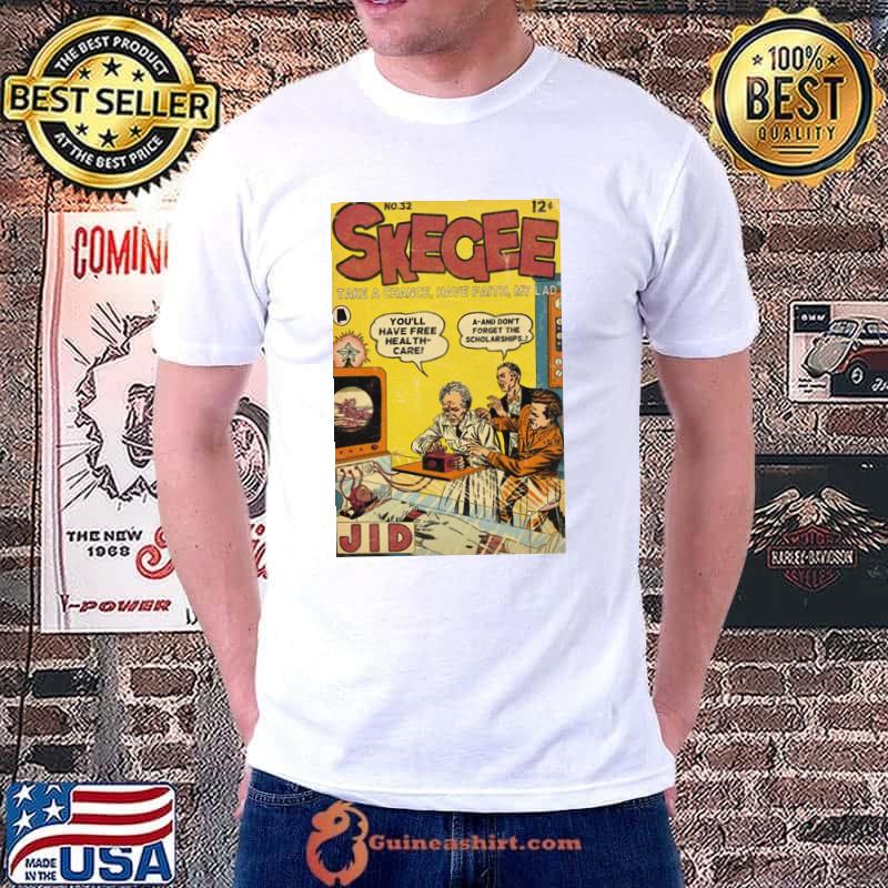 Skegee comic book parody rapper jid shirt