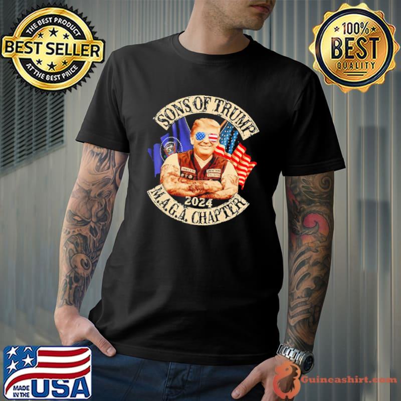 Sons of Trump maga chapter 2024 funny vintage Trump shirt
