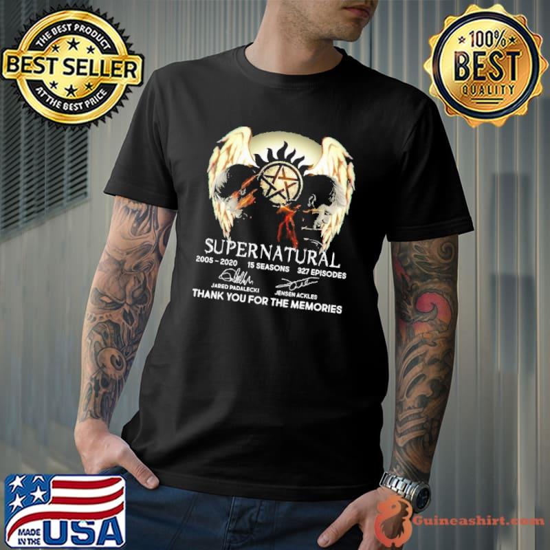 Supernatural 2005 2020 Thank You For The Memories Shirt