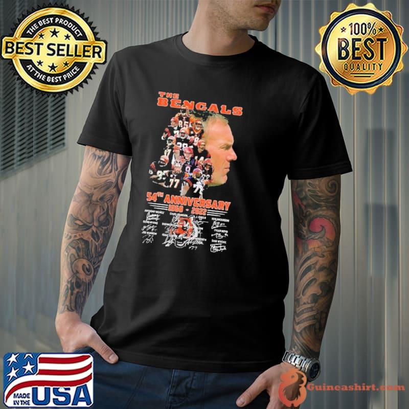 The Cincinnati Bengals 54th anniversary signatures shirt