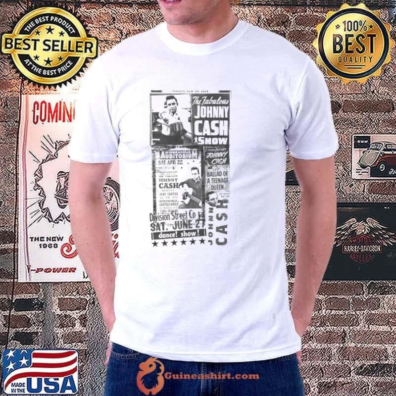 The fabulous johnny cash show trending classic shirt