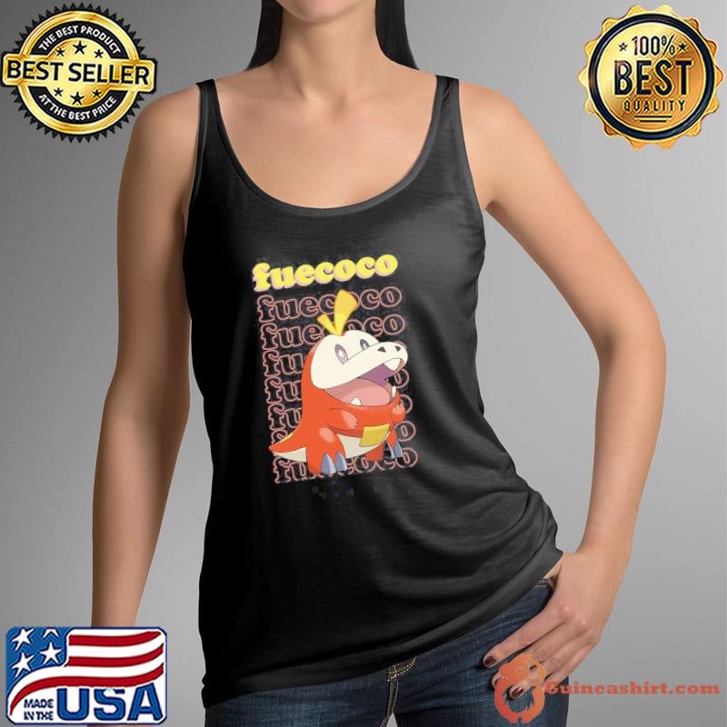 Typography fuecoco Pokemon design classic s Tank Top