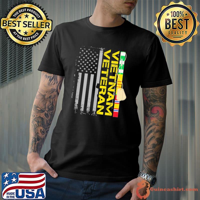 Vietnam veteran us flag gift Vietnam veteran shirt