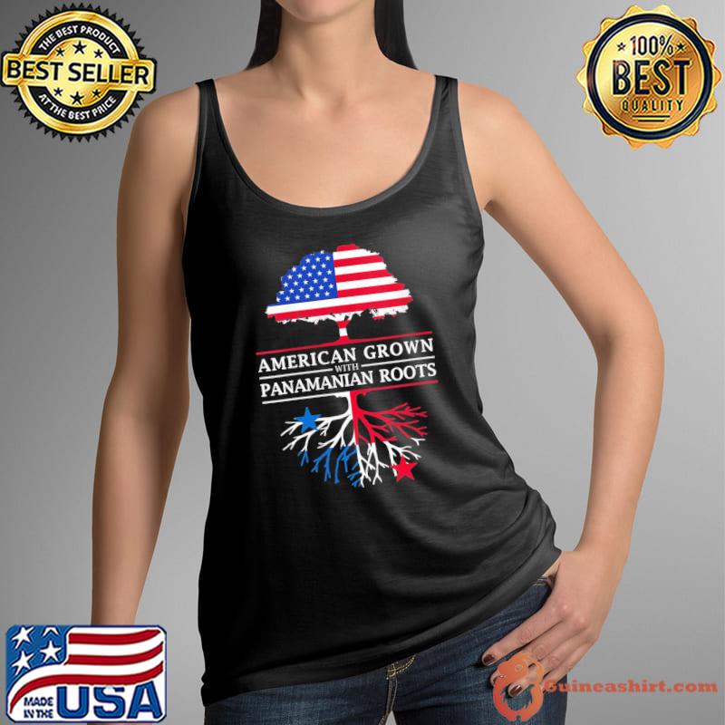 Womens American grown with panamanian roots Panama hispanic heritage month s Tank Top