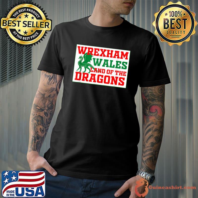 Wrexham wales Football soccer dragon welsh shirt