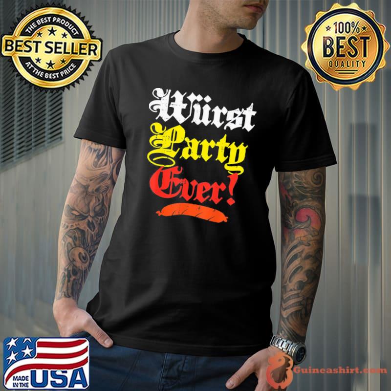 Wurst party ever oktoberfest sausage classic shirt