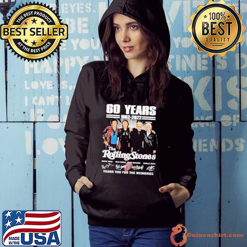 60 Years 1962 2022 The Rolling Stones Thank you For THe Memories Shirt Hoodie