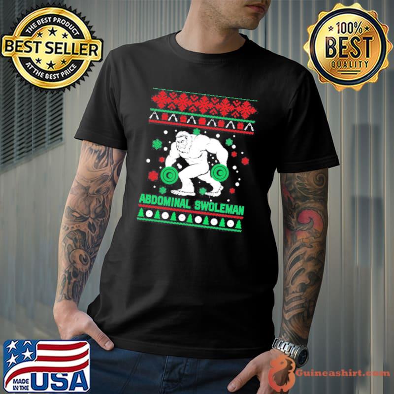 Abdominal swoleman christmas shirt