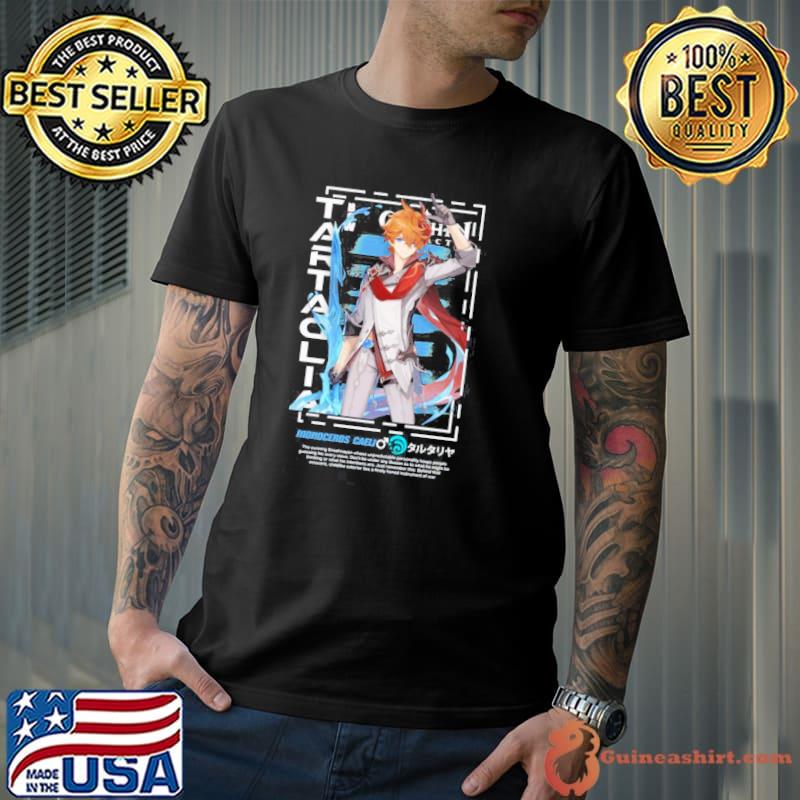 Aesthetic tartaglia genshin impact monoceros caelI shirt