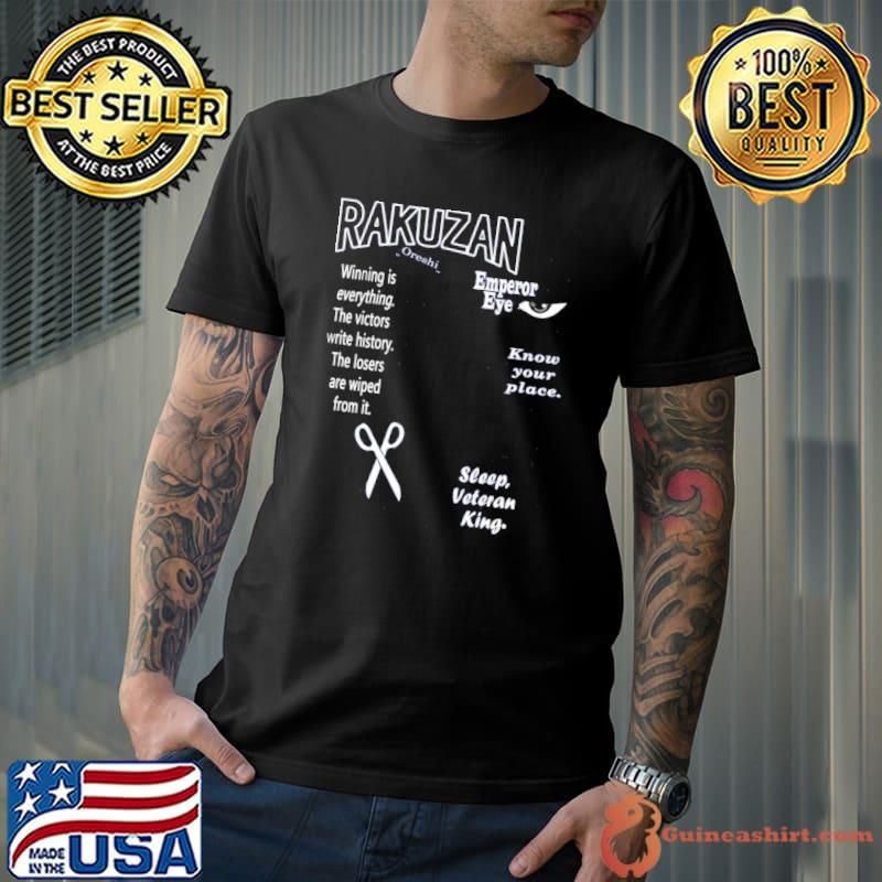 AkashI seijurou quotes rakuzan 4 kuroko's basketball shirt