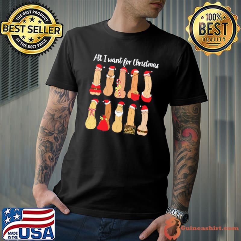 All I want for christmas is penis christmas shirt