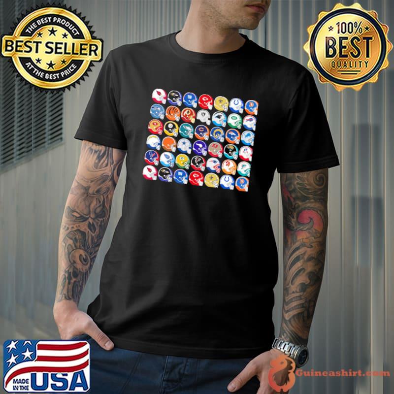 All NFL usa helmets collections shirt