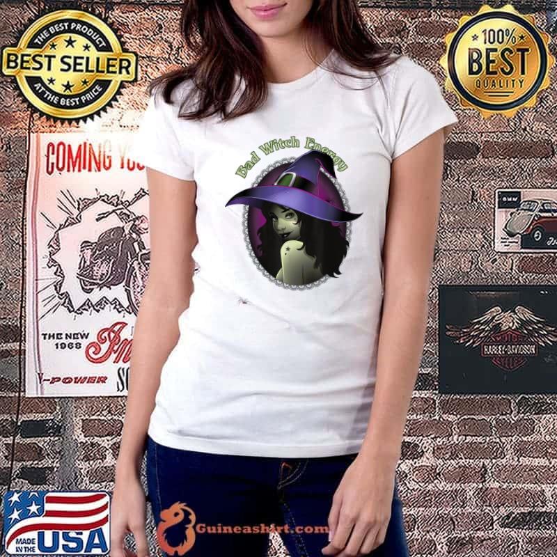 Bad Witch Energy Witchy Halloween T-Shirt Ladiestee