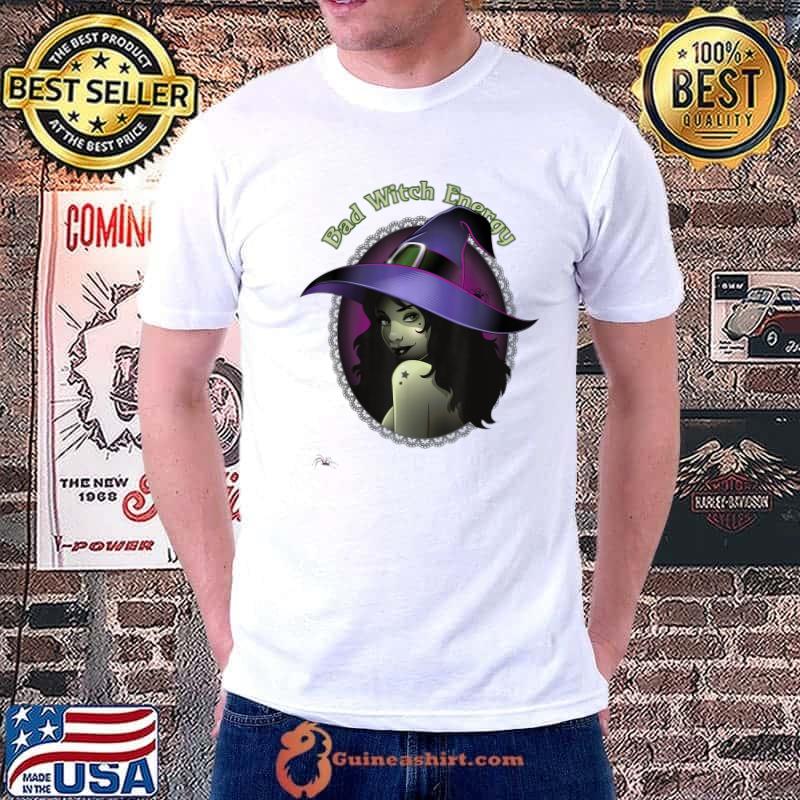 Bad Witch Energy Witchy Halloween T-Shirt