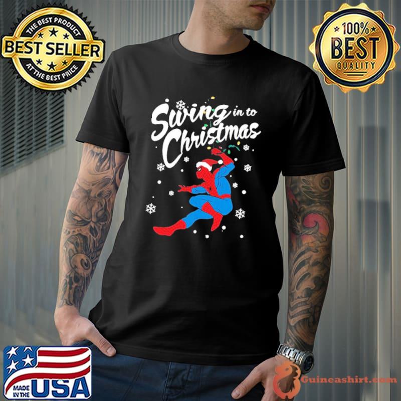 Beautiful santa spider man christmas shirt
