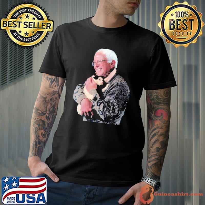 Bernie sanders hugging ca cute animal lover president election shirt