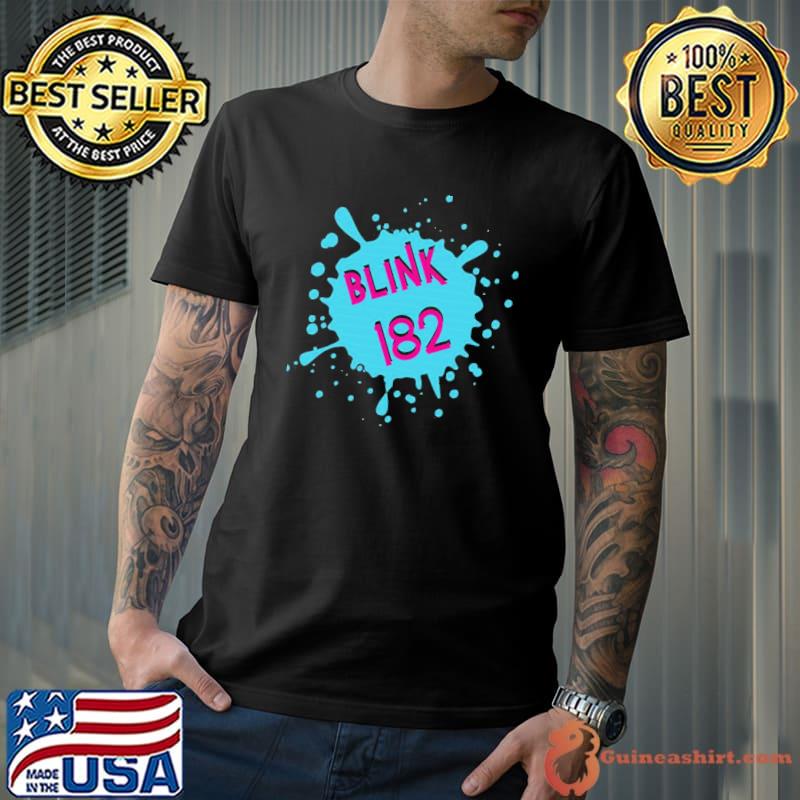 Blue pink blink 182 band shirt