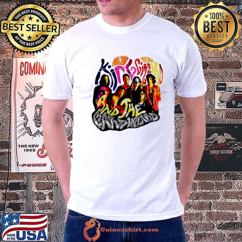 Colorful design band metal king gizzard and the lizard wizard shirt