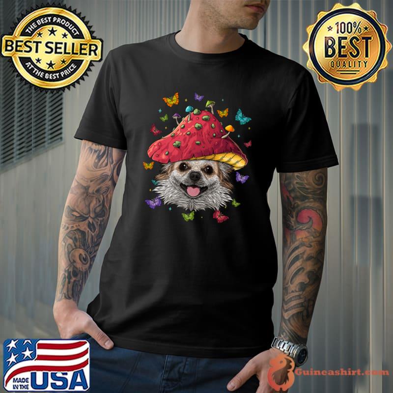 Cottagecore Chihuahua Aesthetic Mushroom Goblincore Dog T-Shirt