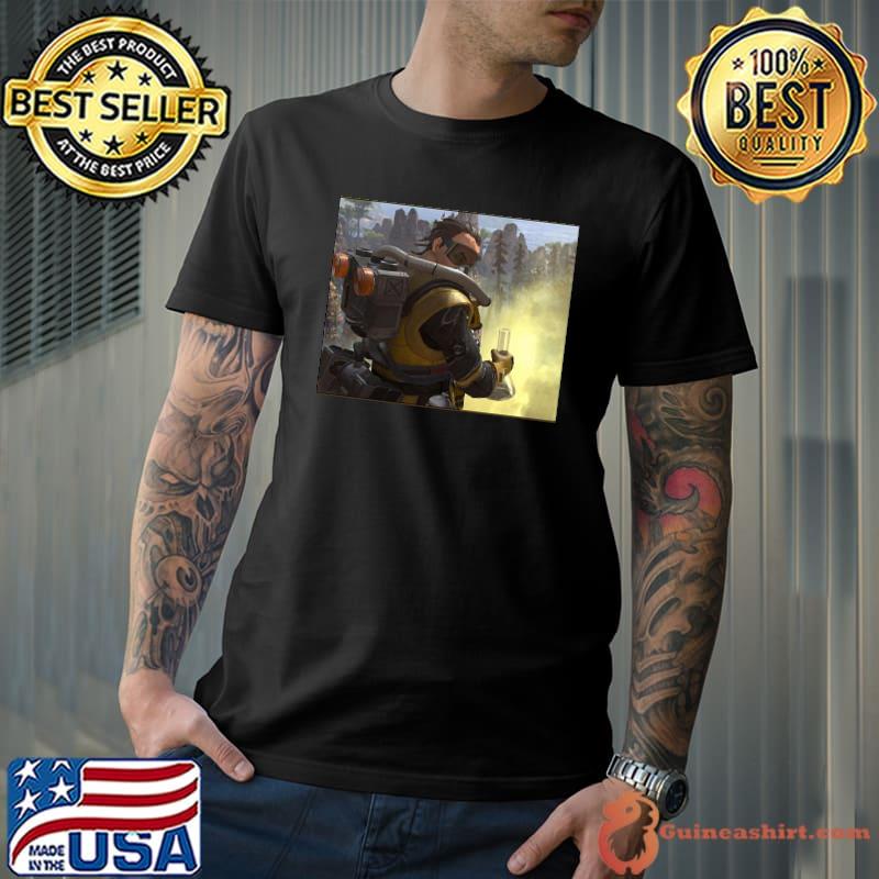 Gamer apex legends bordered caustic shirt