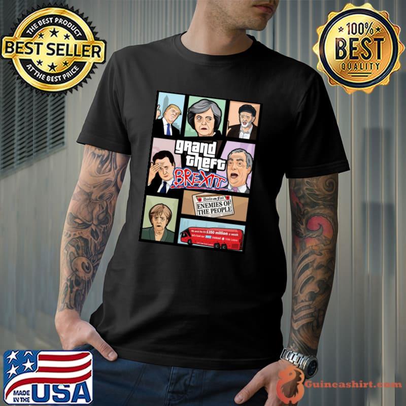 Gta grand theft auto style brexit shirt