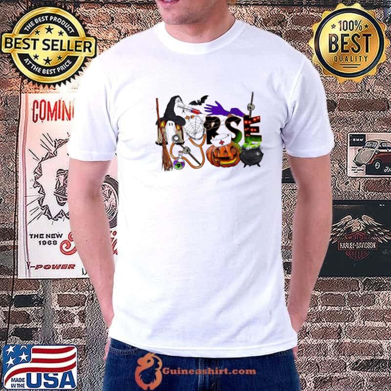 Halloween nursing nurse fall trending shirt