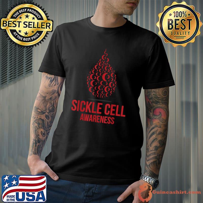I Wear Burgundy Ribbon Sickle Cell Awareness September T-Shirt