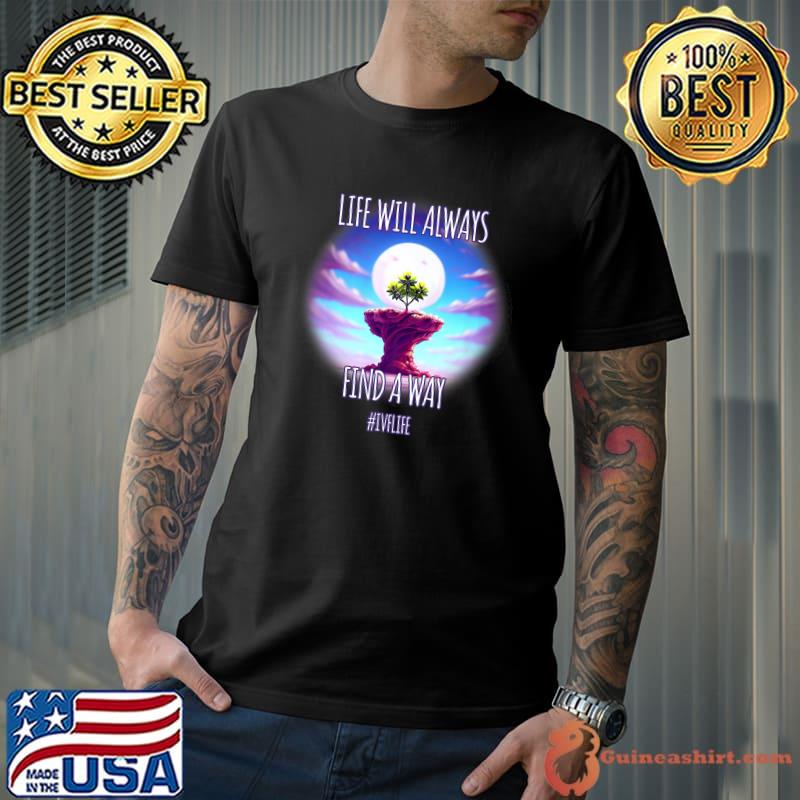 Infertility Life Will Always Find A Way Embabies Moon And Tree T-Shirt