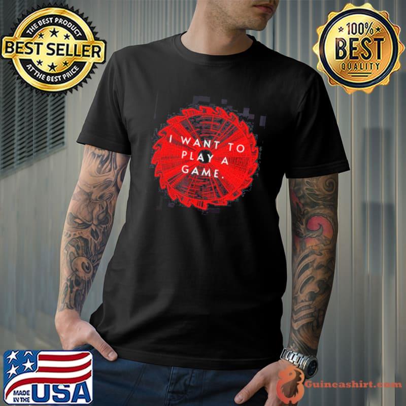 Jigsaw I want to play a game halloween trending shirt