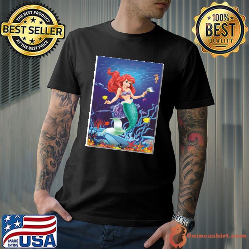 Little mermaid the little mermaid ariel wall art decor shirt