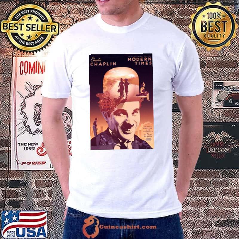 Modern times charlie chaplin retro art trending shirt