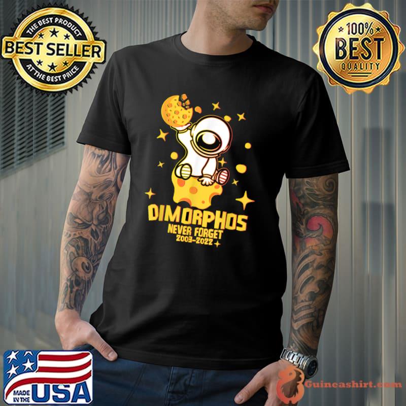 Never Forget Dimorphos Asteroid 2003 2022 Moon Cheese Astronaut T-Shirt
