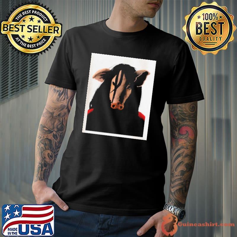 Pig face jigsaw halloween trending shirt