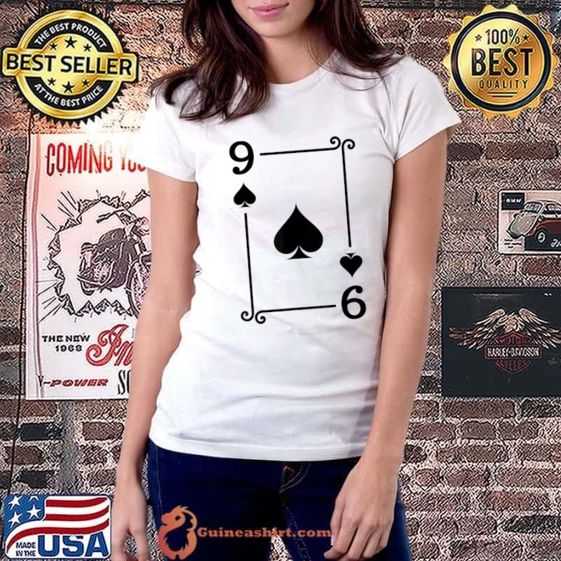 Playing Cards Costume 9 Spades Card Nine Card T-Shirt