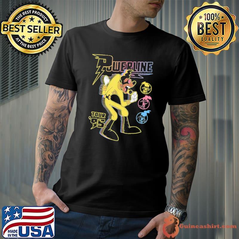 Powerline tour 95 goofy dog disney shirt