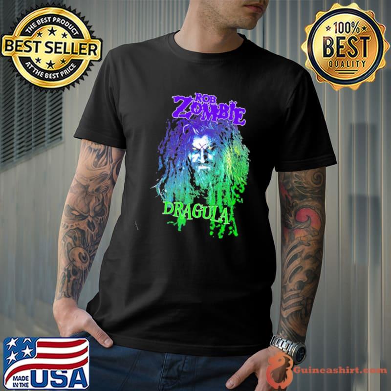 Rob zombie green dragula rob zombie halloween retro art shirt
