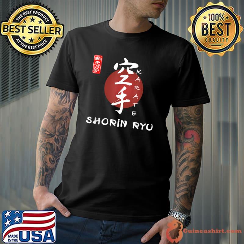 Karate Tattoo Tiger with Japanese letters' Men's V-Neck T-Shirt