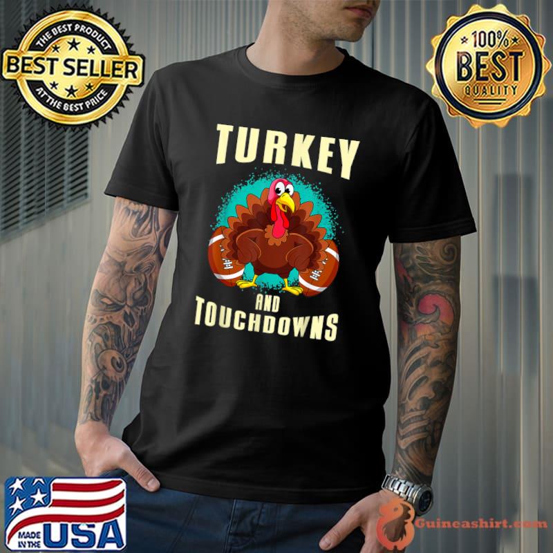 Thanksgiving Football Turkey Shirt T-Shirt