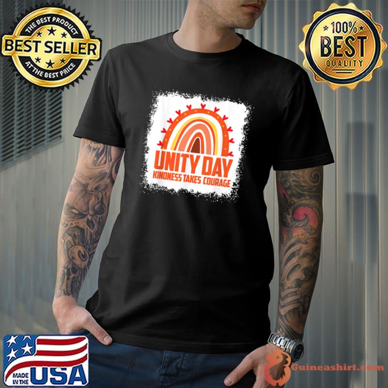Unity Day Orange Kindness Takes Courage Unity Day Rainbow T-Shirt