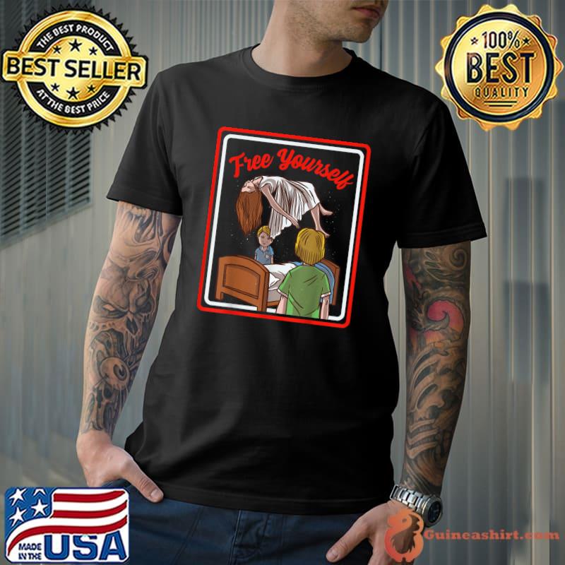 Vintage Horror Free Yourself Demon Possessed T-Shirt