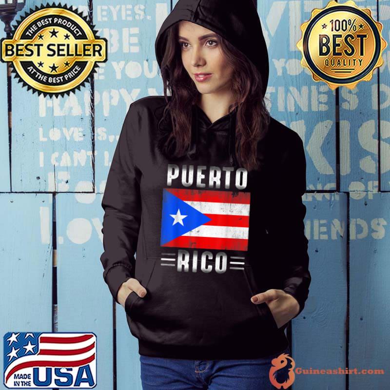 Vintage Puerto Rico Puerto Rican Flag Pride T-Shirt Hoodie